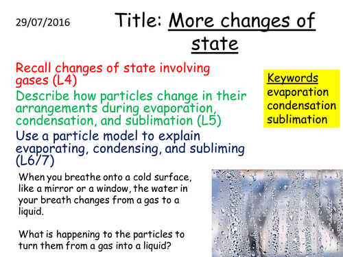 C1 1.5 More changes of state