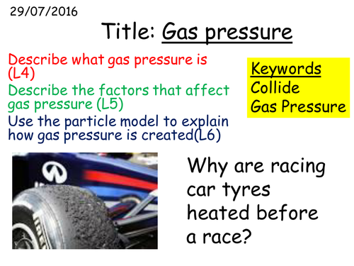 C1 1.7 Gas pressure