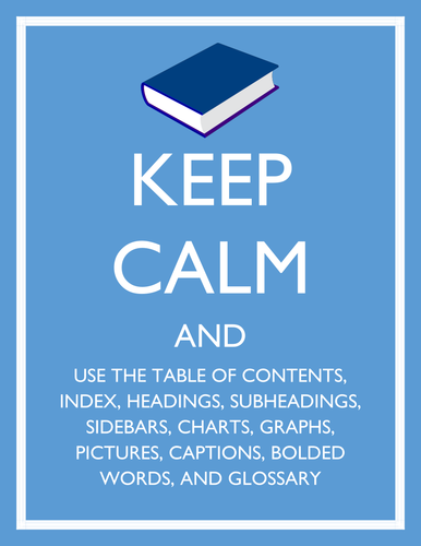 Textbook Tips: Keep Calm and Use Informational Text Features