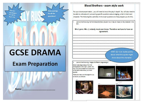 GCSE Drama - Blood Brothers exam, revision and guidance for new 9-1 OCR examination