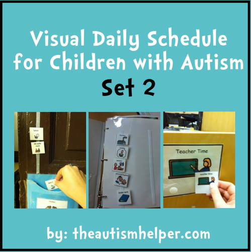 Ready to go Daily Picture Schedule - Great for Children with Autism! SET 2