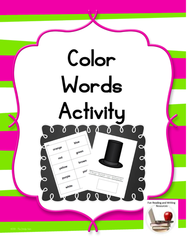 Color Words Matching Activity
