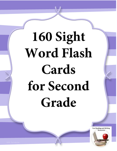 160 Sight Words for Second Grade