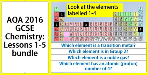 AQA GCSE  chemistry lessons 1-5