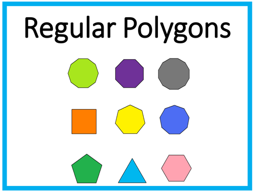 Polygons Questions Poster Starter Display