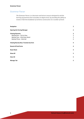 Interactive Grammar App - Userguide Only