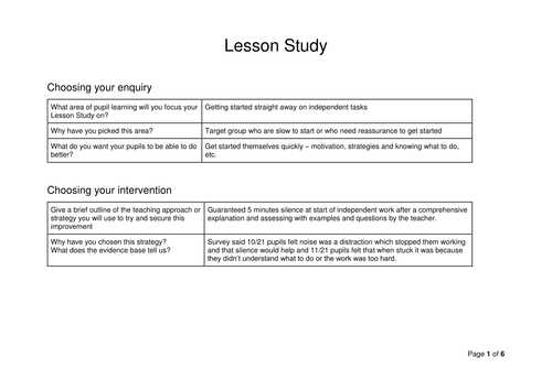 Successful Silence 5 minute Quiet Time Lesson Strategy Positive Behaviour Idea Lesson Study