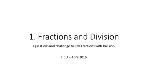 Fractions Mastery Part 1 - Division, Shading, Bar Models, Improper, Mixed, On A Calculator