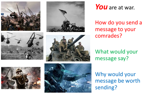 KS3 Communications Morse Code OUTSTANDING lesson with plan
