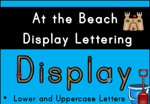 At the Beach Display Lettering
