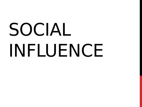 AQA Psychology - Social Influence Revision / Summary
