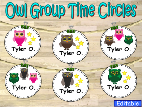 Owl Group Time Circles