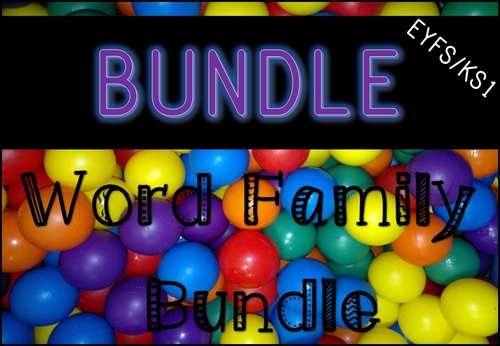 Spelling and Reading Word Family Bundle