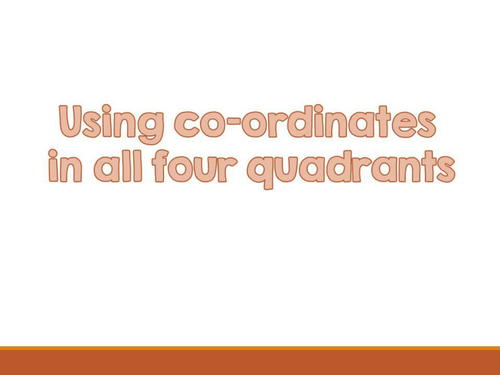 Co-ordinates activity using all four quadrants.