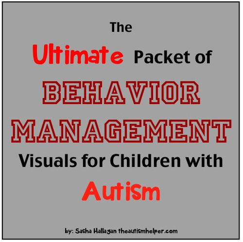 Ultimate Packet of Behavior Management Visuals for Children with Autism!