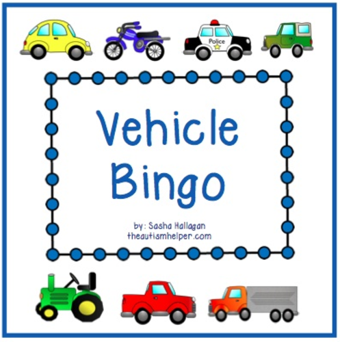 Vehicle Bingo | Teaching Resources