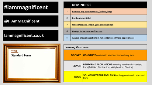Maths - Standard Form - #iInspire