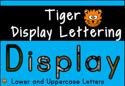 Tiger Display Lettering