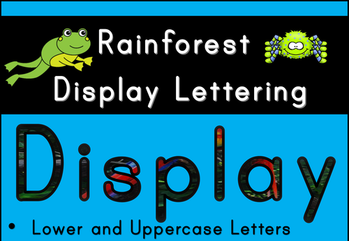 Rainforest Display Lettering