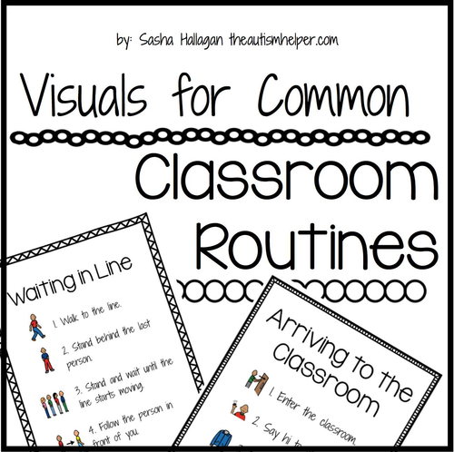 Visuals for Common Classroom Routines | Teaching Resources