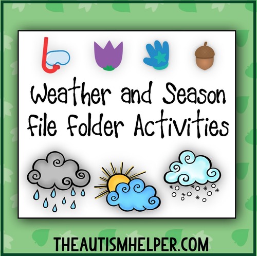 Weather & Season File Folder Activities