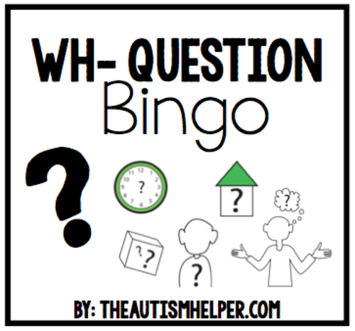 Wh- Question Bingo