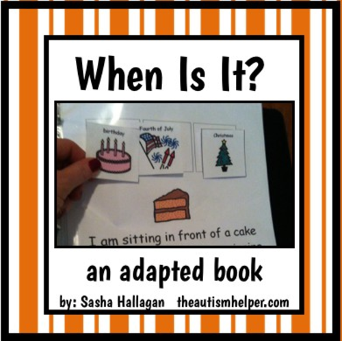 When Is It? Adapted Book for Children with Autism