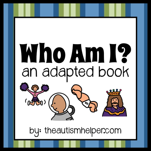 Who Am I? Adapted Book for Children with Autism