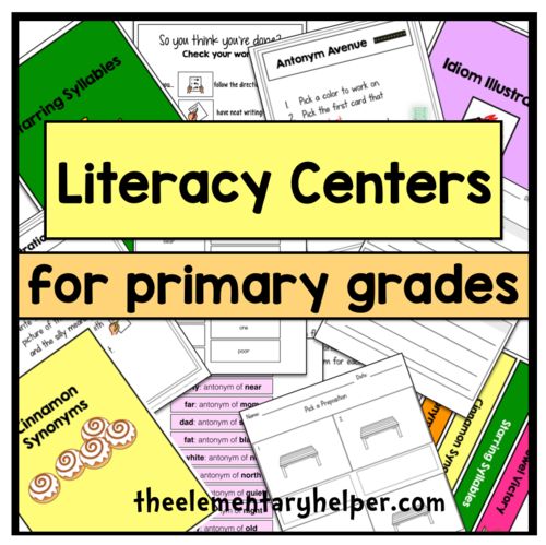 Literacy Centers First and Second Grade | Teaching Resources
