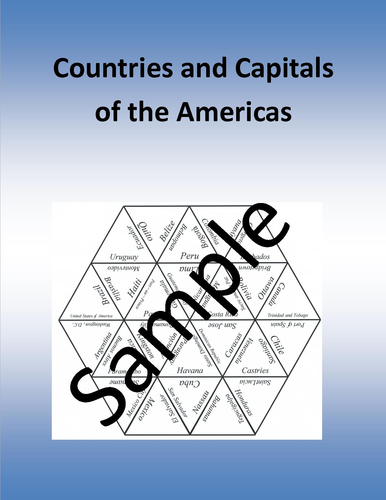 Countries and Capitals of the Americas - puzzle