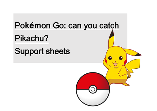 Pokemon Go: catch a Pikachu