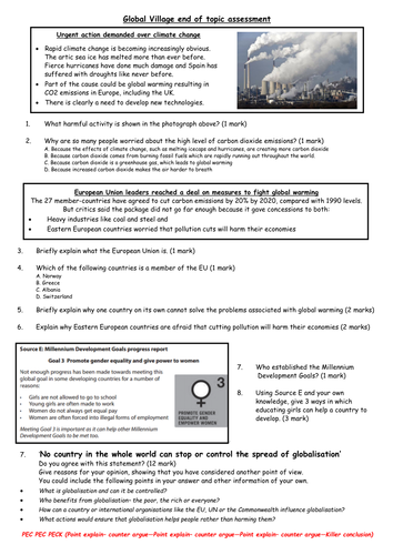 Citizenship the Global Village Revision and Assessment