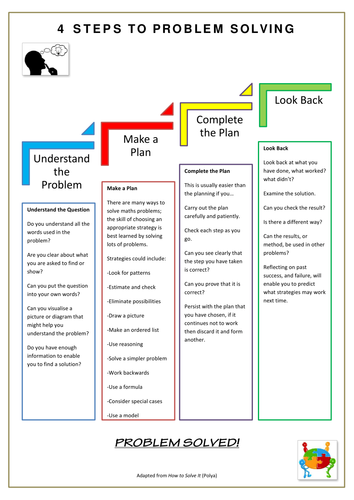 4 step problem solving process pdf