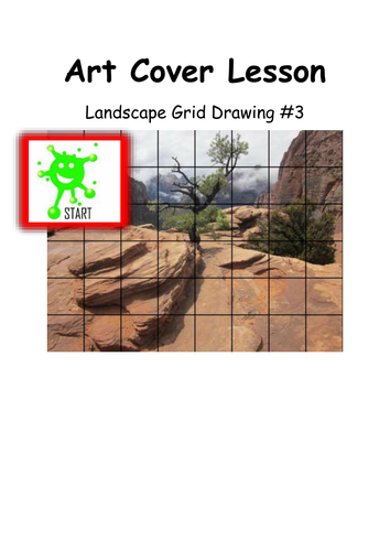 Artr Cover Lesson Grid Drawing. Landscapes 3
