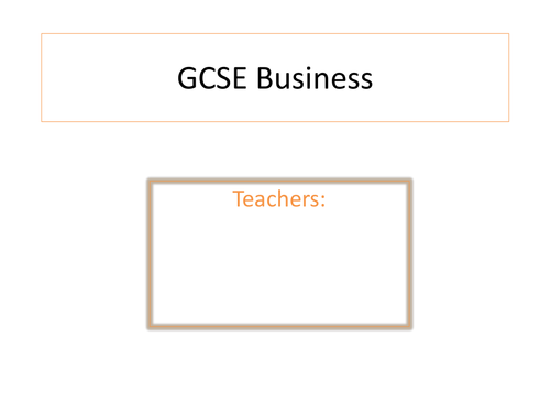 Powerpoint to use at options evening or assembly - Why pick GCSE Business