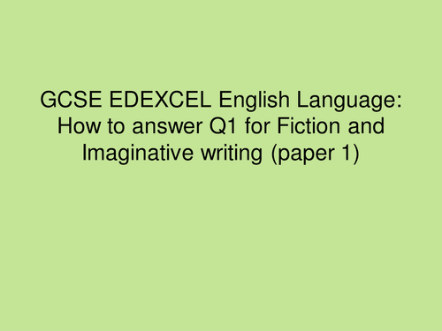 New EDEXCEL GCSE Language: How to achieve perfect marks for each question