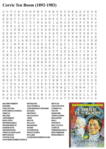 Corrie Ten Boom Word Search