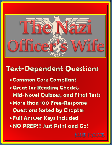 The Nazi Officer's Wife: Reading Check Questions -- Common Core Compliant!