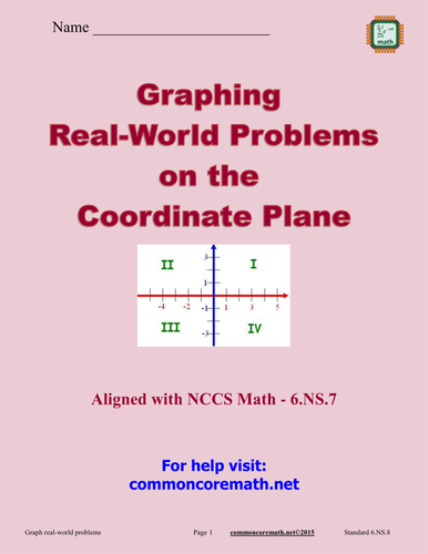 Graph Real-World Problems on Coordinate Plane - 6.NS.8