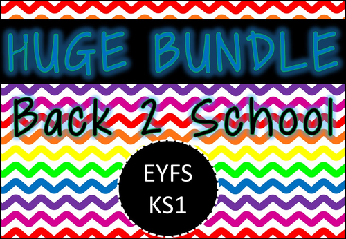 Huge Back to School Bundle for EYFS / KS1
