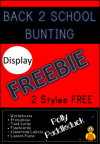 Back to School Bunting FREEBIE!