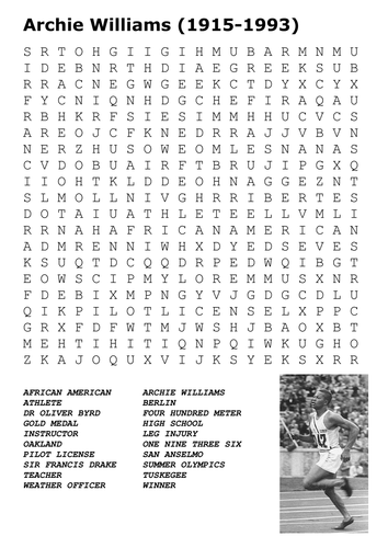 Archie Williams Word Search