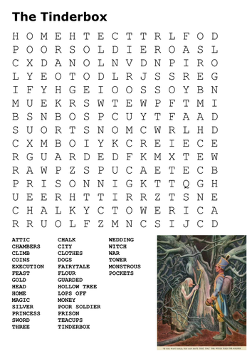 The Tinderbox  Word Search