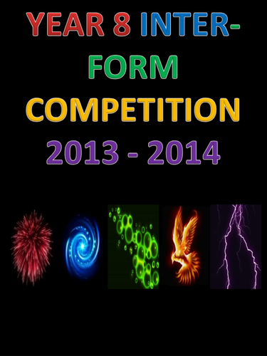 Year 8 Inter-form Competition Folder