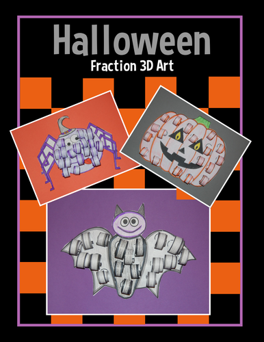 Halloween 3D Fraction Art