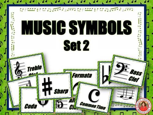 Music Classroom Decor Set: Music Symbols Set 2
