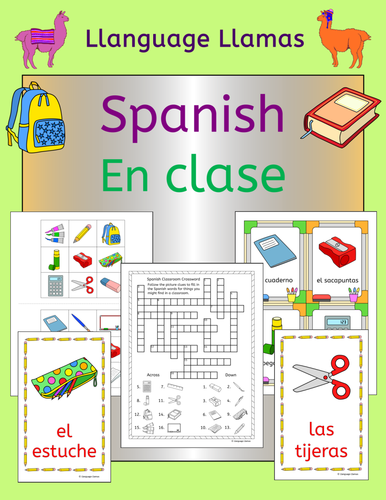 En Clase - Spanish Back to School Classroom Vocabulary Pack