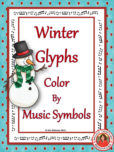 Winter Color by Music Symbols - North American Terminology