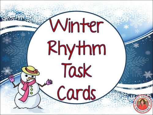 WINTER Rhythm Task Cards