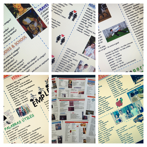 NEW GCSE Spanish literacy mats and marksheets (BUNDLE)